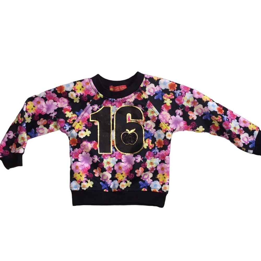 NWOT Infant Girls Apple Bottom Y2K Floral Sweatshirt Top 6-9M !